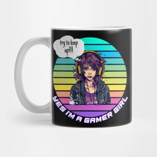 Yes I'm A Gamer Girl Funny Video Gamer Gift Gaming Lover Mug